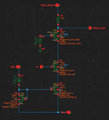 Microring Modulator driver circuit.